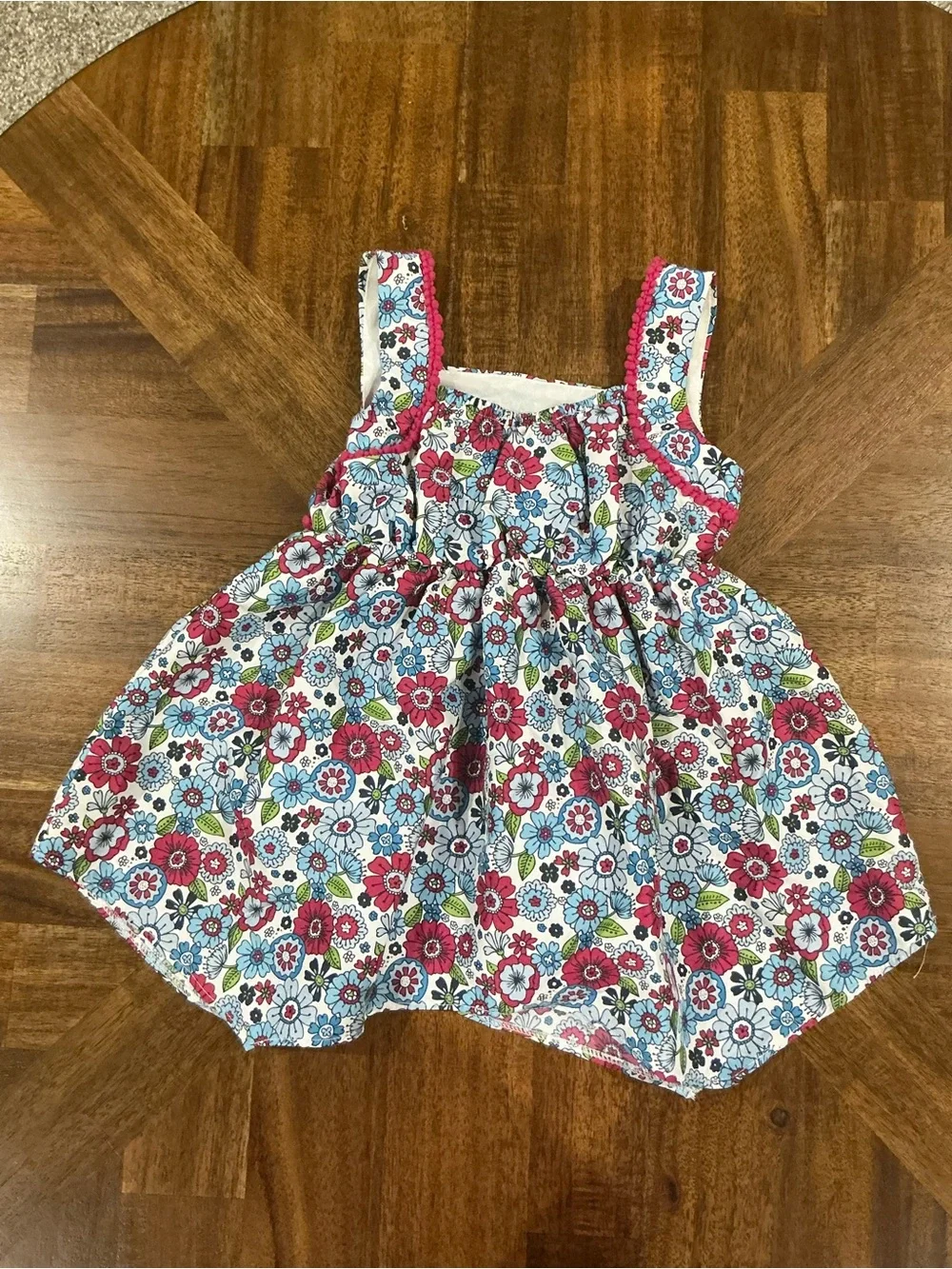 Goodlad 2T Girls Floral Pink and Blue Sundress